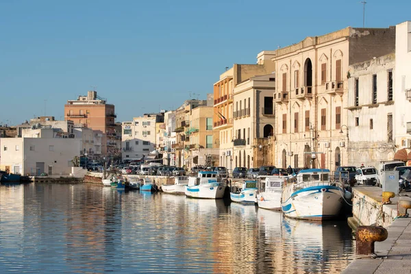 2021 Many Old Boats Moored Mazaro River Port Mazara Del — Photo