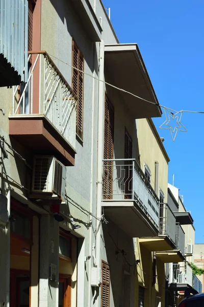 2021 Mazara Del Vallo Sicile Maisons Résidentielles Typiques Dans Une — Photo