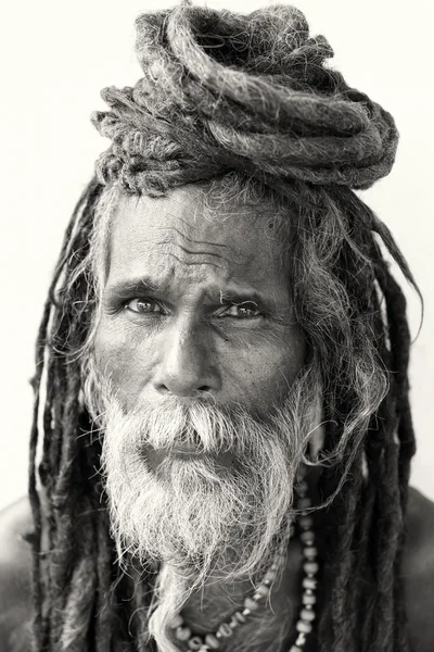 Sadhu não identificado (homem santo ) — Fotografia de Stock