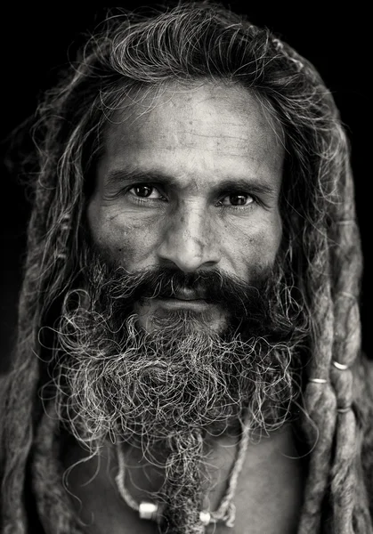 Unidentified sadhu (holy man) — Stock Photo, Image