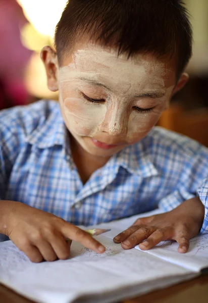 Unidentified Burmese student — Stock Photo, Image