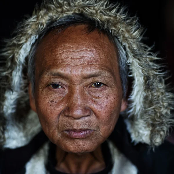 Um homem Palaung não identificado — Fotografia de Stock