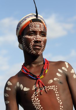 Boy of the Arbore tribe in Lower Omo Valley, Ethiopia clipart