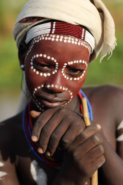 Boy of the Arbore tribe in Lower Omo Valley, Ethiopia clipart
