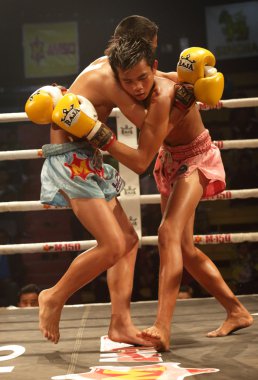 Muay lao kick boks mücadele Laos