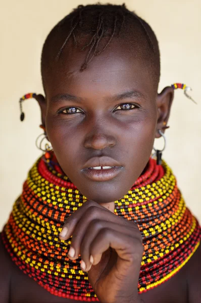 Beautiful Turkana woman — Stock Photo, Image