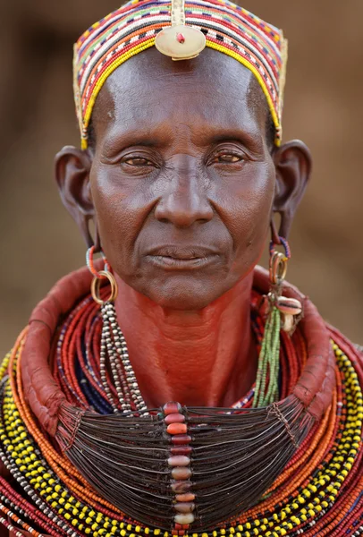 Oidentifierade Samburu gumman — Stockfoto