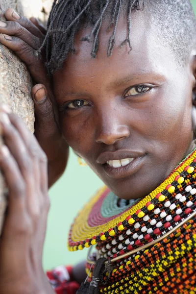 Unidentified Turkana woman — Stock Photo, Image