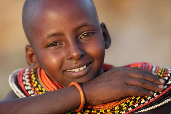 Young Samburu κορίτσι — Φωτογραφία Αρχείου