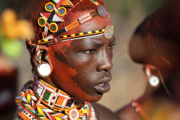 Unidentified Samburu warrior