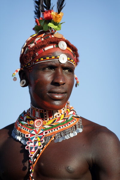 Unidentified Samburu warrior