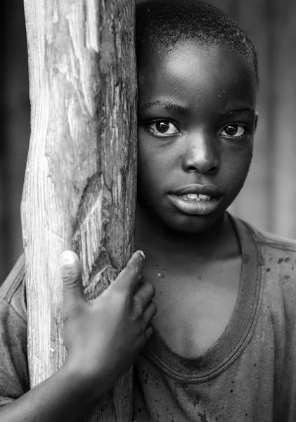 Ritratto ravvicinato del bambino africano — Foto Stock