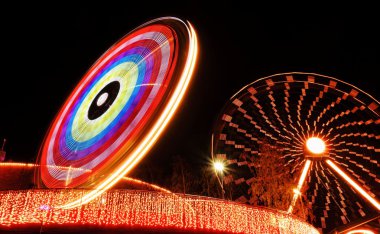 gece ışıkları amusement park