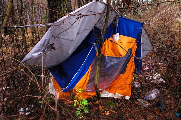 废弃的帐篷 — 图库照片