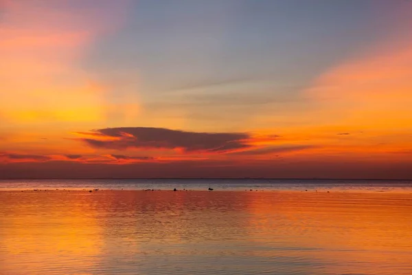 Molti Colori Tramonto Thailandia — Foto Stock