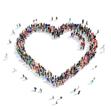 insanlar kalp şekli