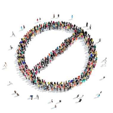 insanlar yasağı işareti şekli