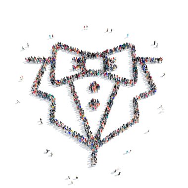 insanlar şekli damat takım elbise