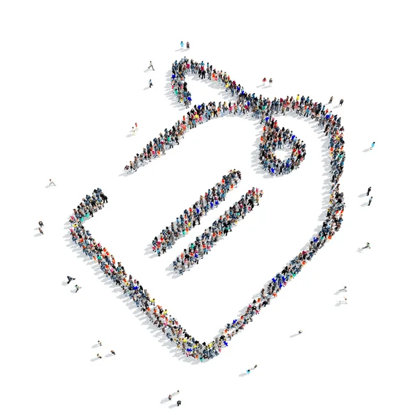 insanlar etiket satın şekil