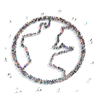 insanlar Globe simgesini şekillendirdi