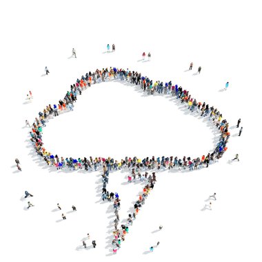 insanlar şekil bulutlar hava