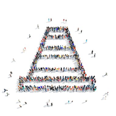 insanlar trafik koni simgesi