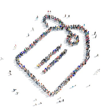 kişiler şekil etiketi simgesi