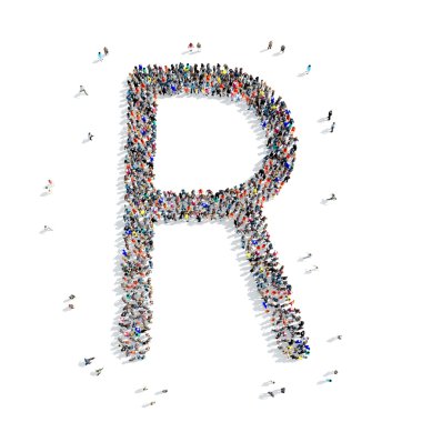 insanlar harf alfabesi simgesi