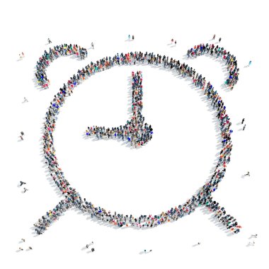 insanlar şekli saat