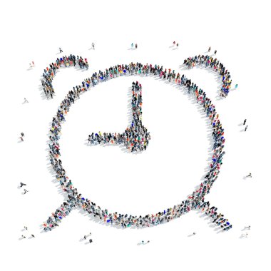 insanlar şekli saat