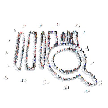 insanlar bir barkod satın simgesi şekil