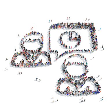 insanlar adam çizgi film simgesi