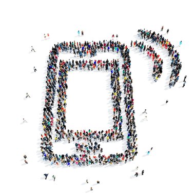 insanlar imobile telefon simgesi