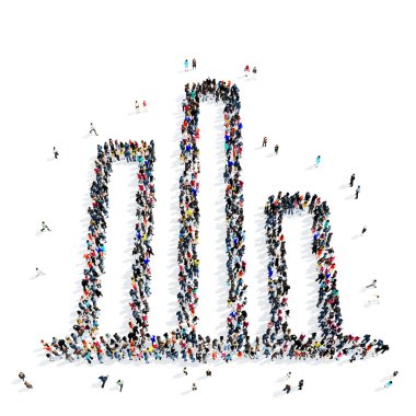 insanlar şekli grafik simgesi