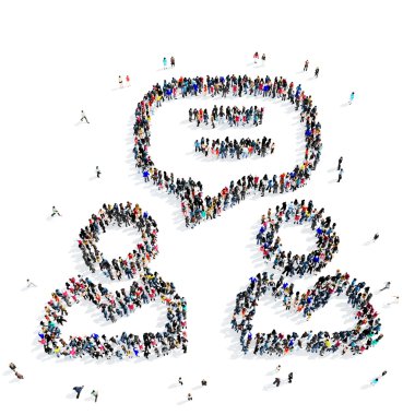 insanlar erkekler diyalog simgesi