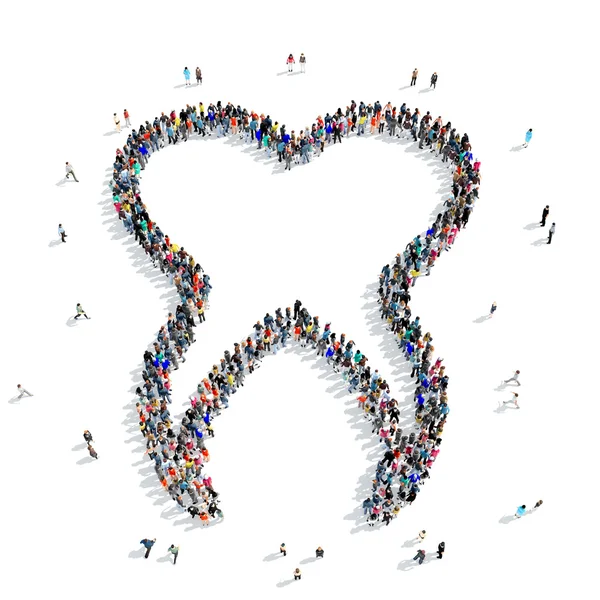 People  tooth dentistry medicine icon — Stock Photo, Image