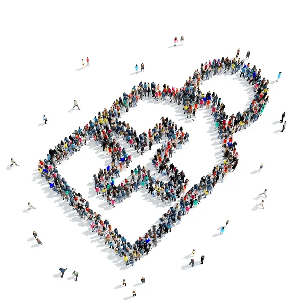 People  tag medicine icon — Stock Photo, Image