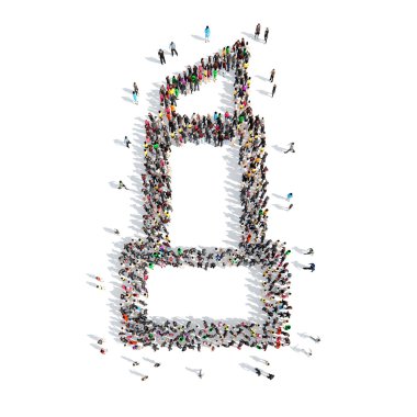 insanlar ruj şeklinde.