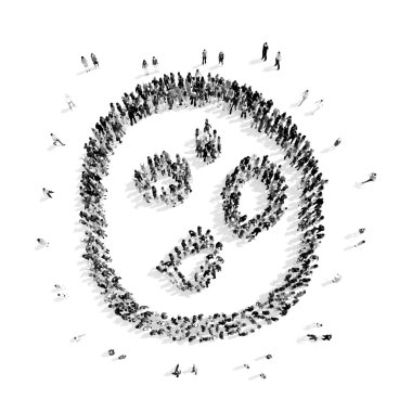 Grup insanlar şekli tanımlama bilgisi mutfak