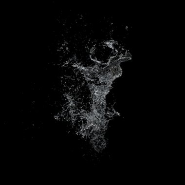 Su sıçrama koyu arka plan