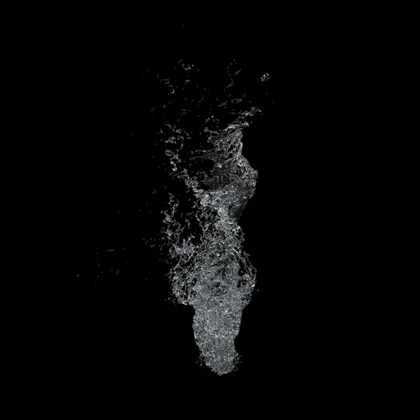 Salpicos de água fundo escuro — Fotografia de Stock