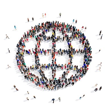 insanlar grup küre 3d