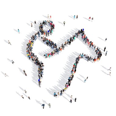 insanlar binicilik rekabet spor 3d