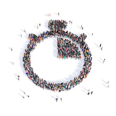 insanlar kronometre şekil 3d