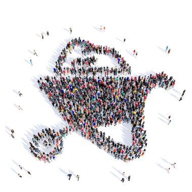 insanlar kamyon çiftçi 3d