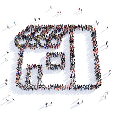 insanlar alışveriş şekil 3d