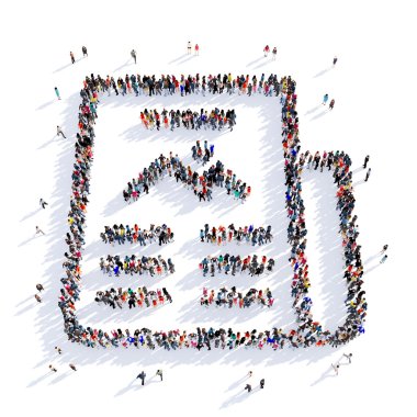 insanlar belge şekil 3d