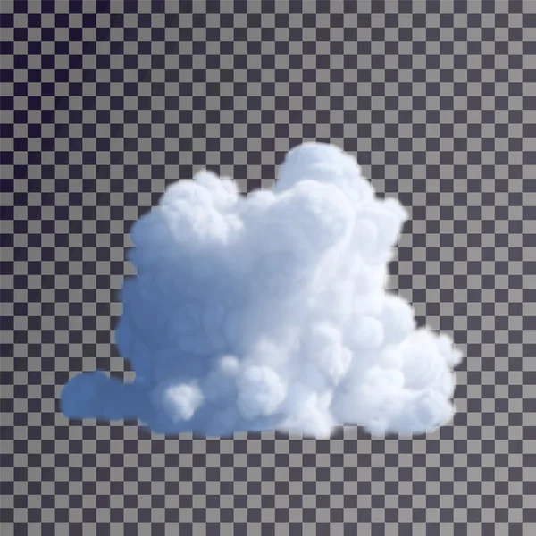 Σύννεφο σε ένα διαφανές φόντο, απομονωμένο — Φωτογραφία Αρχείου