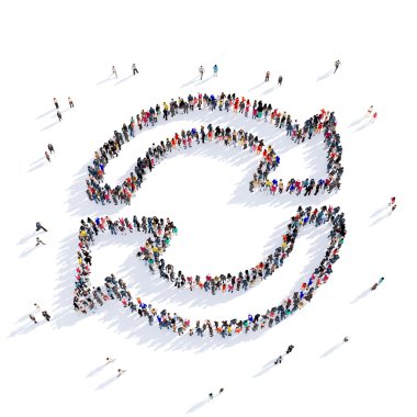 ok yönünde şekil kutsal kişilerin resmi 3d render