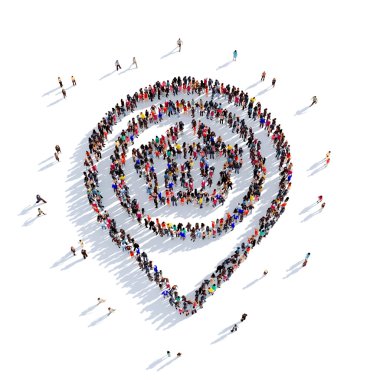 Harita İşaretçisi satın alma 3d render